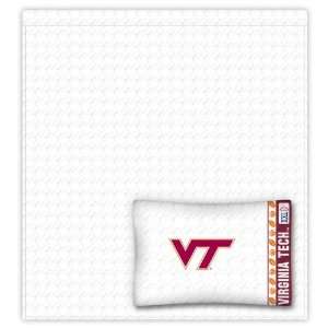  Virginia Tech Hokies Queen Size Sheets Set