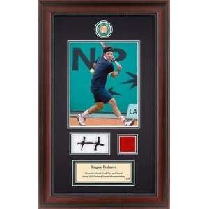  Roger Federer 2008 Roland Garros Memorabilia With Net 