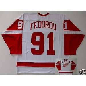  Sergei Fedorov Red Wings 2002 Stanley Cup Home Jersey 