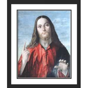   Framed and Double Matted Salvator Mundi 