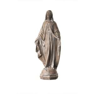  Madonna Garden Statue with Weathered Patina Finish From 