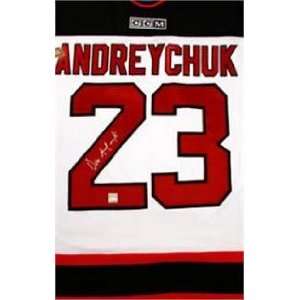  Dave Andreychuk autographed Hockey Jersey (New Jersey 