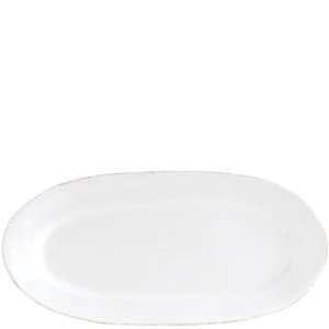  Vietri Cucina Fresca Bianco Small Oval Platter 16 In L, 8 