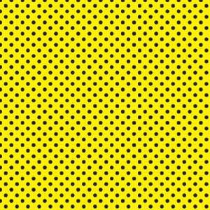 POLKA DOTS PATTERN Yellow and Black Vinyl Decal Sheet 12x36 Sticker 