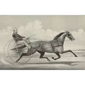   Horse Racing and Trotting American Girl Vintage Image