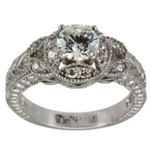 Antique Diamond Engagement Ring With GIA CERTIFIED H I1 .50ct Center 