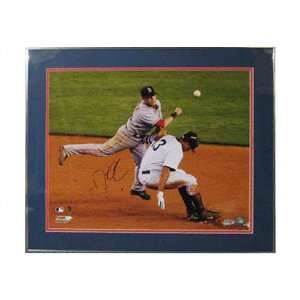  Dustin Pedroia Boston Red Sox Framed Autographed 16x20 