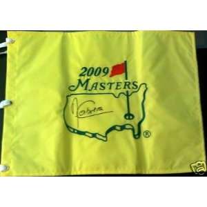 Angel Cabrera Signed Autograph 2009 Masters Pin Flag B   Autographed 