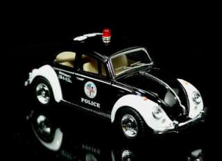 1967 Volkswagon VW Beetle   Bug POLICE Car Diecast 132 Scale  