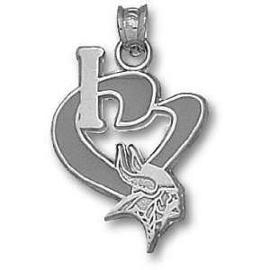  Minnesota Vikings Solid Sterling Silver I Heart Logo 1 
