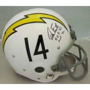 Dan Fouts HOF 93 SIGNED F/S Proline RK Chargers Helmet  