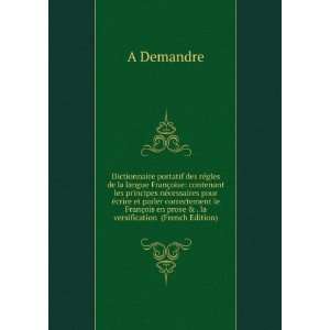  Dictionnaire portatif des rÃ©gles de la langue FranÃ§oise 