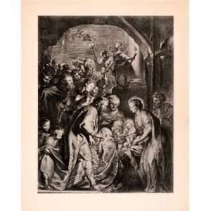   Rubens Religion Birthplace Christ Apostles   Original Heliogravure