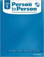 Person to Person Third Edition 1 Test Booklet with Audio CD 