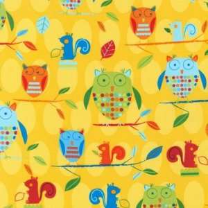  Animal Party Too Fabric Yardage by Amy Schimler Owls 