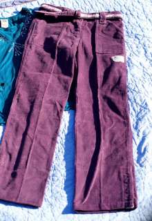 Cord Pants Purple 8 NEW Teal Shirt Lilac Brown TCP LOT  