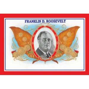  Franklin D. Roosevelt Cigars 24x36 Giclee