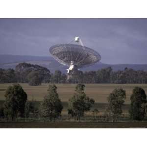  Giant Radio Telescope Surrounded by Farmland, Australia 