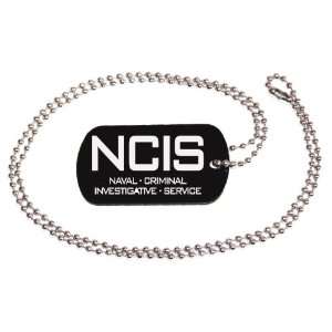  NCIS Black Dog Tag with Neck Chain 