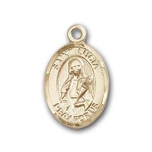 Gold Filled Baby Child or Lapel Badge Medal with St. Lucia of Syracuse 