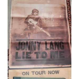   Jonny Lang Lie to Me 30 x 20 inches Original Poster Signed Jonny Lang