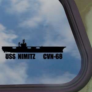   USS NIMITZ CVN 68 US Navy Carrier Black Decal Car Sticker Home