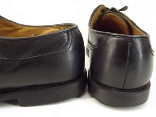 Mens shoes black leather Allen Edmonds Stockbridge 9 D dress oxfords 