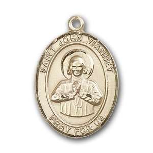  12K Gold Filled St. John Vianney Medal Jewelry