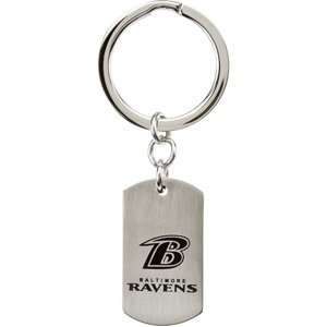  NFL Baltimore Ravens Logo Stainless Steel Keychain 