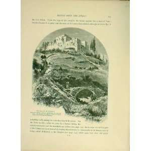  Palace Of Hasbeiya 1883 Palestine Sinai Egypt Old Print 