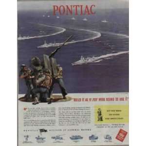   ant aircraft cannon for the Navy.  1944 Pontiac War Bond Ad
