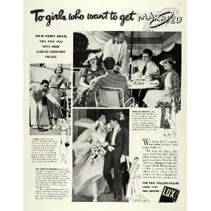  1936 Ad Lux Detergent Soap John Kip Rollinson Wedding 