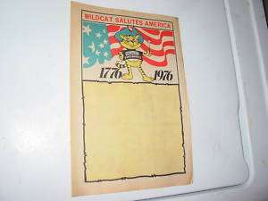 1976 76 Wildcat Fireworks Stand Vintage Newspaper AD  
