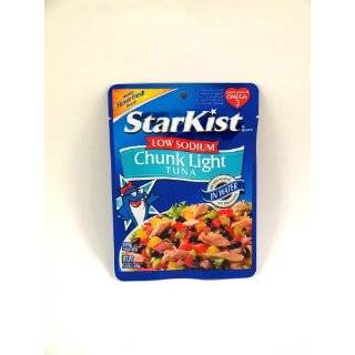 StarKist LOW SODIUM Chunk Light Tuna in Water Pouch 2.6 oz (Pack of 6)