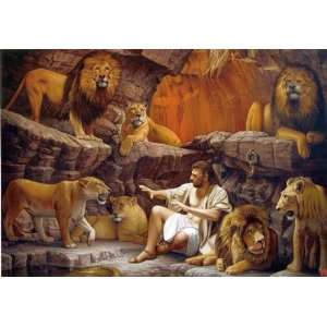    Daniel and the Lions ~ Wooden Jigsaw Puzzle Toys & Games