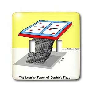   Leaning Tower of Dominos Pizza   Light Switch Covers   double toggle