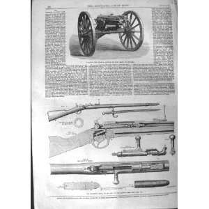  1867 GATLING BATTERY GUN CHASSEPOT RIFLE FRENCH ARMY