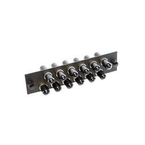  ST Fiber Optic Adapter Panel with 12 Single Mode Adapters 