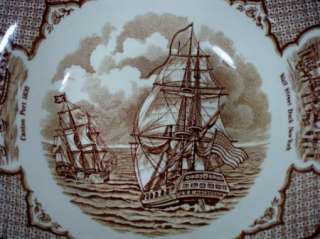 Alfred Meakin Fair Winds Brown Round Vegetable Bowl  