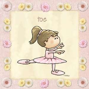 Twinkle Toes Ballet Dancer Arabesque Personalized Art  