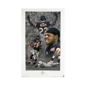 Devin Hester Autographed Goralski Anytime Lithograph AP 23 