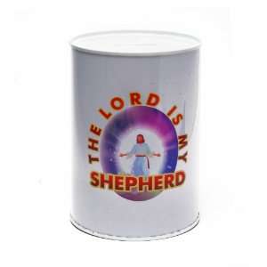  Religious Tin Coin Bank   The Lord Is My Shepherd