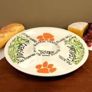  Clemson Tigers Ceramic Veggie Tray