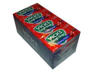 Vicks Cough Drops   Cherry. 20 ct box. Each box contains 20 boxes with 