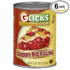 Glicks Pie Filling Cherry, 21 Ounce Grocery & Gourmet Food