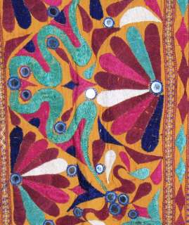 Ethnic Hand Embroidered Rare Kutch Textile Wall Decor  