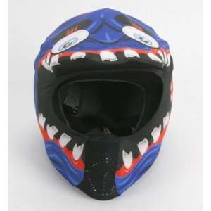 Moto Vation Racing Helmet Skinz , Color Blue, Style Speedfreak 042