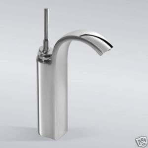 Euro Modern Bathroom Vessel Sink Faucet Tall Chrome  