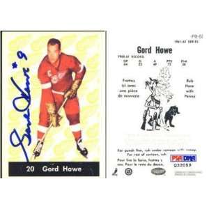  Gordie Howe HOF Detroit Red Wings Signed Parkhurst Reprint 