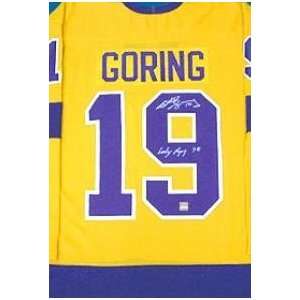  Butch Goring Autographed Hockey Jersey (Los Angeles Kings 